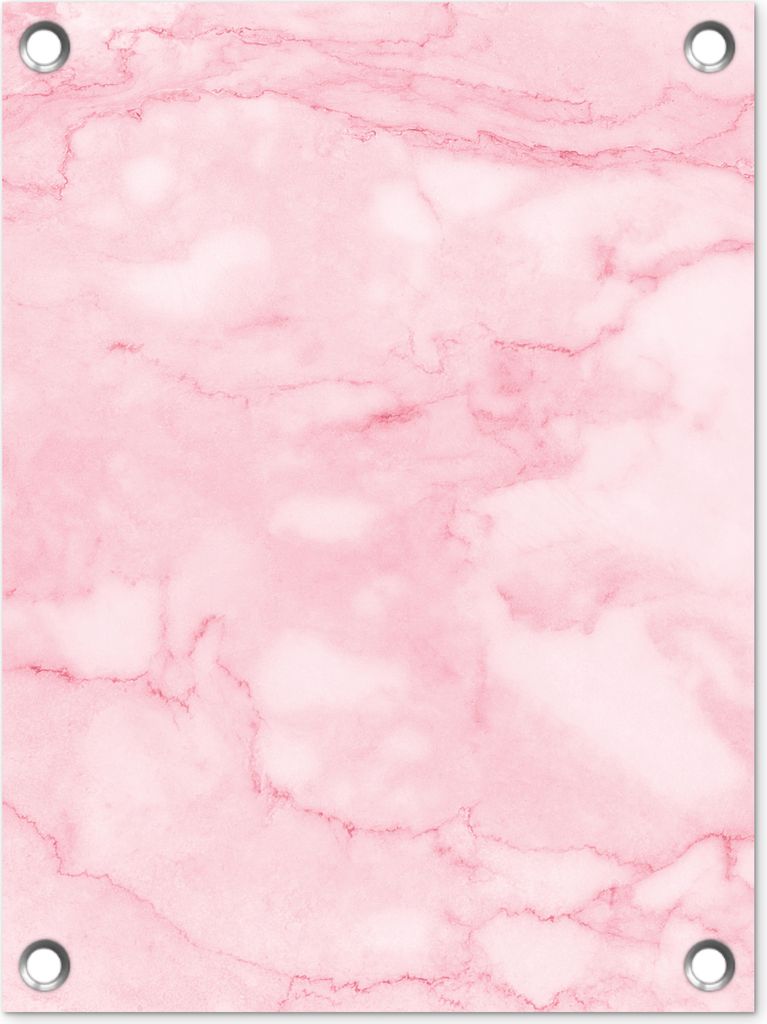 MuchoWow 30x40 cm Outdoor-Poster Gartendeko Sichtschutz Garten Poster für den Garten Marmor - Rosa - Textur - Schick