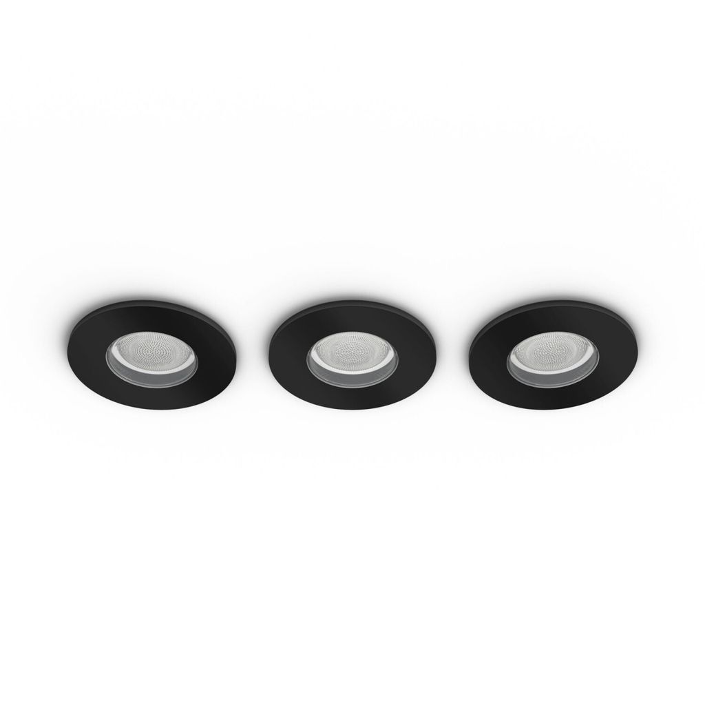 Philips Hue White&Col. Amb. Xamento Einbauspot schwarz 3flg