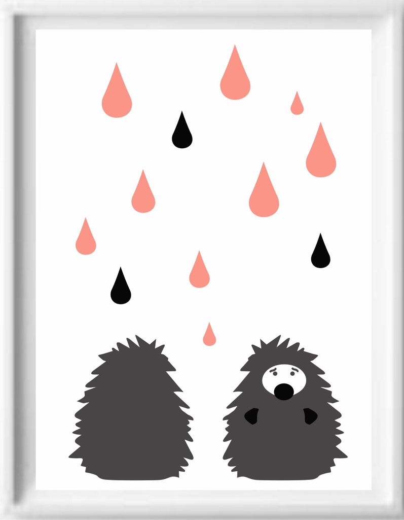 PLAKATE, GRAFIKEN, FÜR KINDER MIT RAHMEN 50 x 40 cm