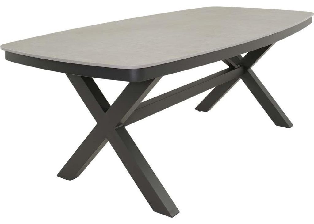 Lesli Living - Gartentisch Davos - Grau - 200x100cm Produktbild 