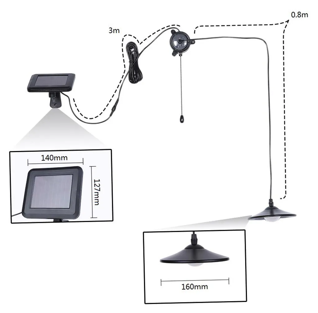Solution Éclairage Solaire pour Zone Sombre : Lampe avec Télécommande 3W