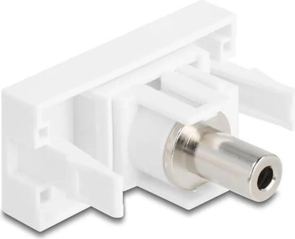 Prise Audio Murale Jack 3,5 mm pour Module Delock Easy 45 Blanc Stéréo - 2
