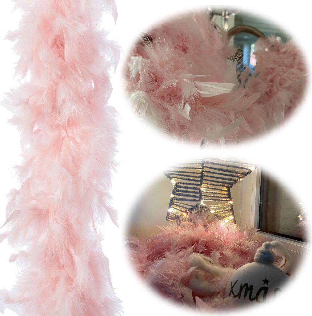 LS-LebenStil Brillant Feder Boa 1,84 Meter Rosa Edle Produktbild 