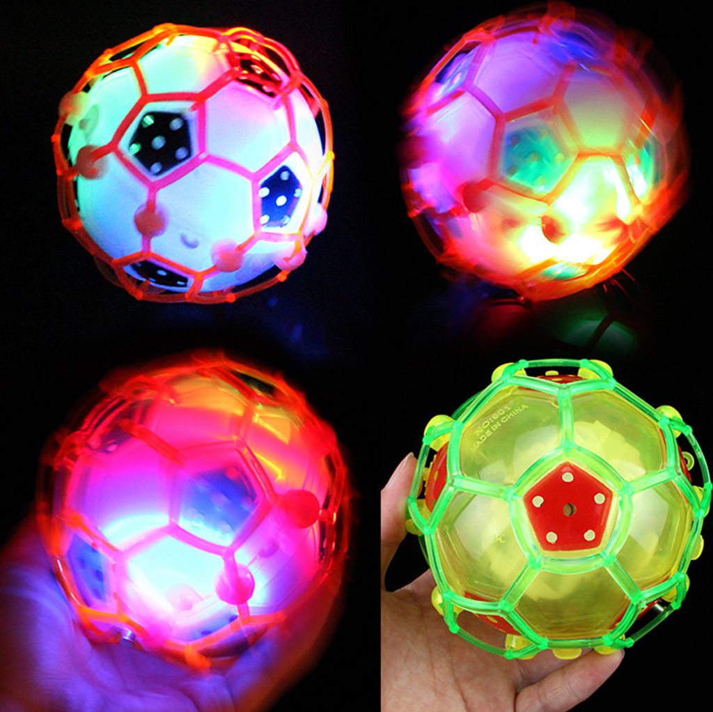 Buntes Mini-leuchtendes elektrisches Fussballspielzeug-Musik-Tanz-Licht-Fussball-Kindergeschenk