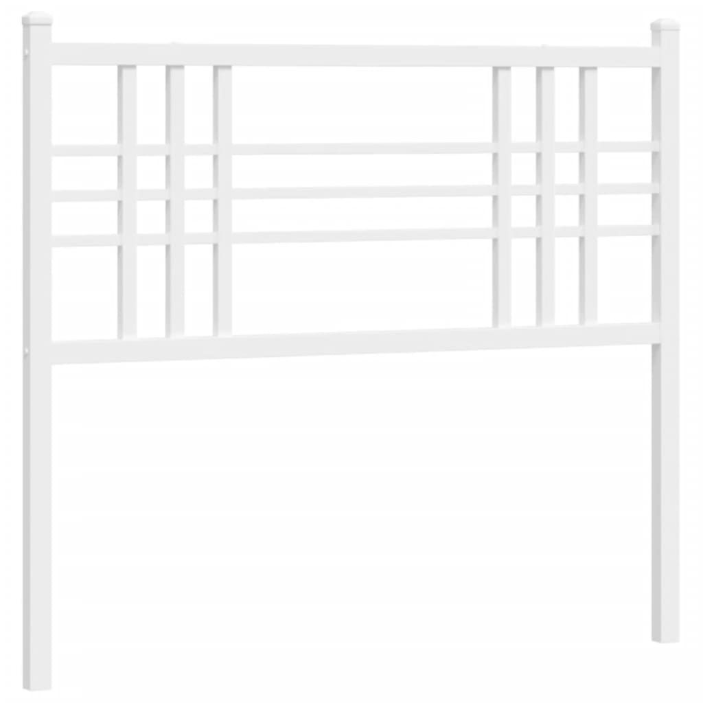 Ersatz-Kopfteil Metall Weiß 107 cm