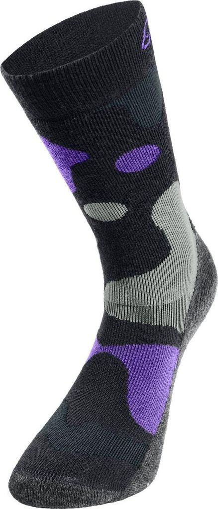 Adventurer Merino Warm Skisocken, Unisex - Odlo, Farbe:60318 black - afterparty, Größe:23-26