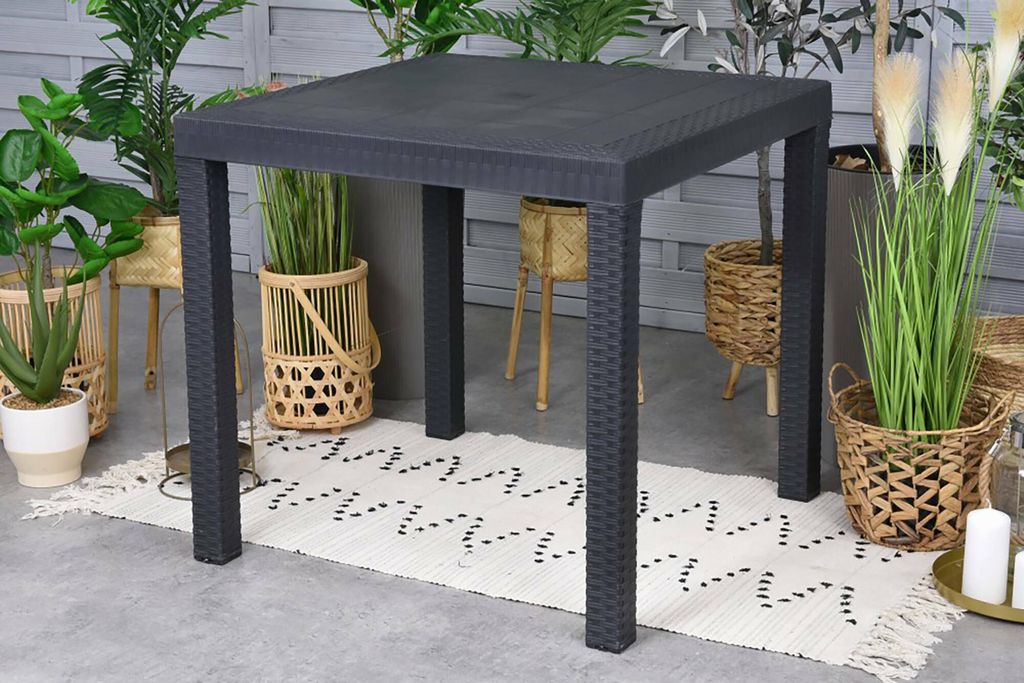 Bica Tisch Dallas Quadratisch 80x80x74 Cm Polypropylen Produktbild 