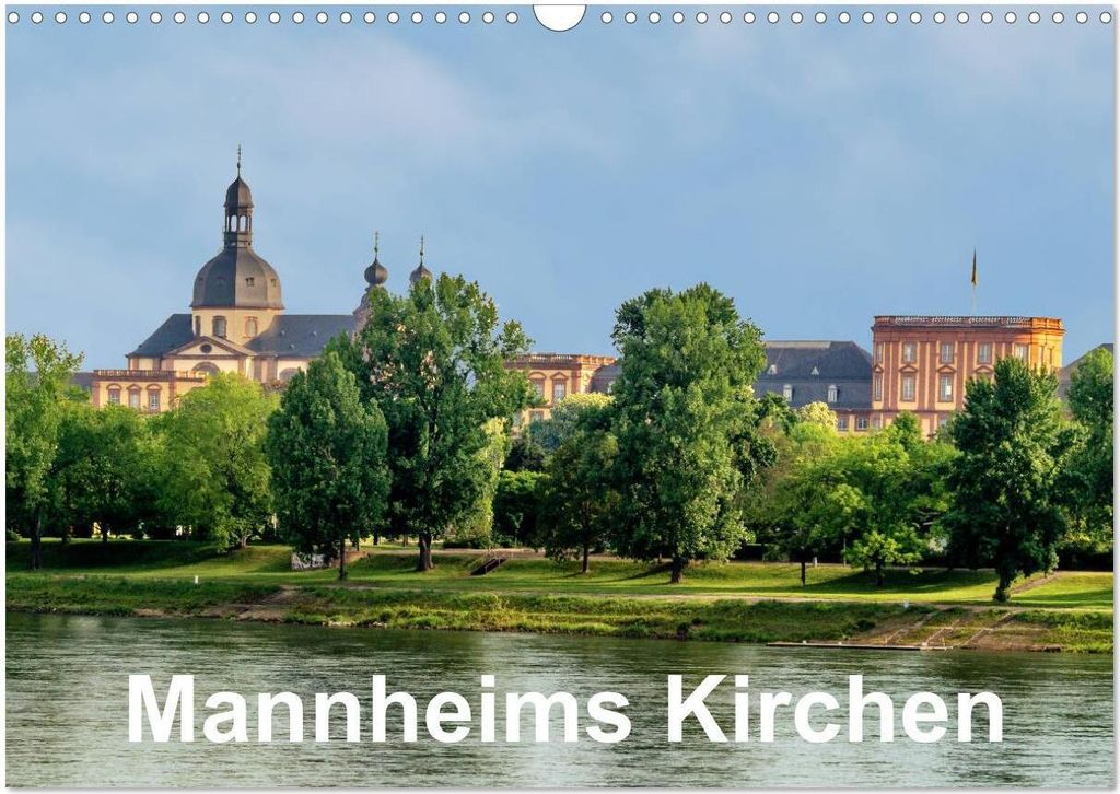 Mannheims Kirchen (Wandkalender 2026 DIN A3 quer), CALVENDO Monatskalender
