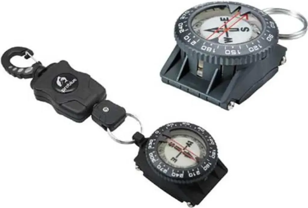 Boussole de Plongée Tecnomar RW Silver avec Fixation Rétractable Pro