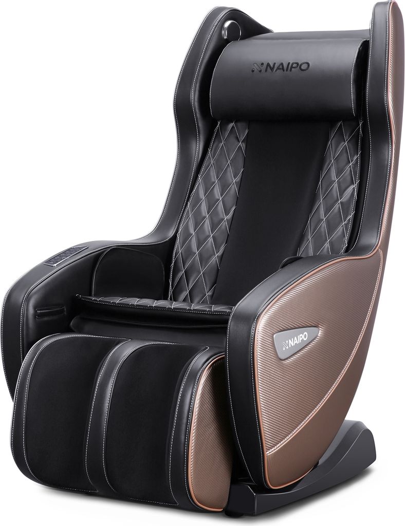 NAIPO Shiatsu Massage Stuhl Massagesessel mit Klopfen Kneten Luft-Massage-System Bluetooth 3D Surround Sound Musik