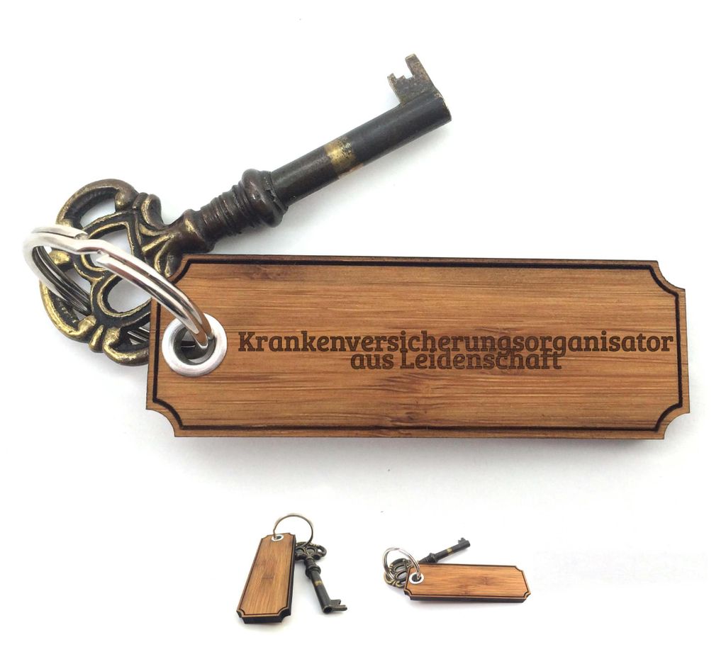 Mr. & Mrs. Panda anhänger für tasche Krankenversicherungsorganisator - Bambus - Geschenk, Damen Schlüsselanhänger, Abschied, Geschenke, Abschlu...