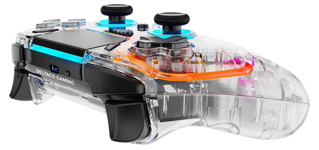 Deltaco Contrôleur Transparent Bluetooth PS4 PC - Ergonomie et Précision - 9
