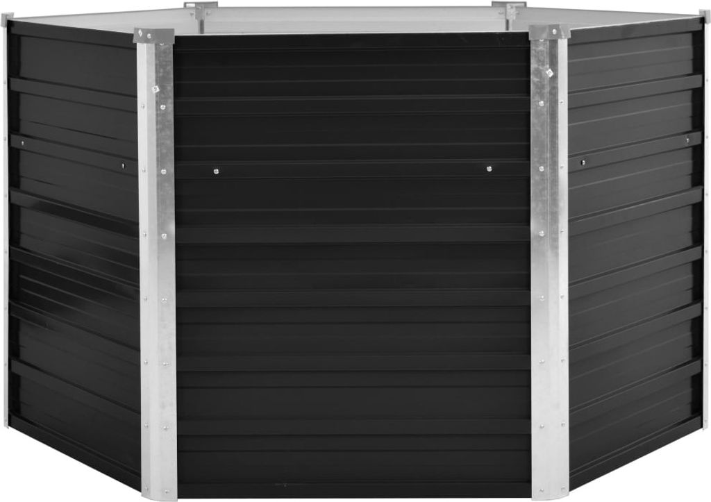vidaXL Garten-Hochbeet Anthrazit 129 x 129 x 77 cm Produktbild 
