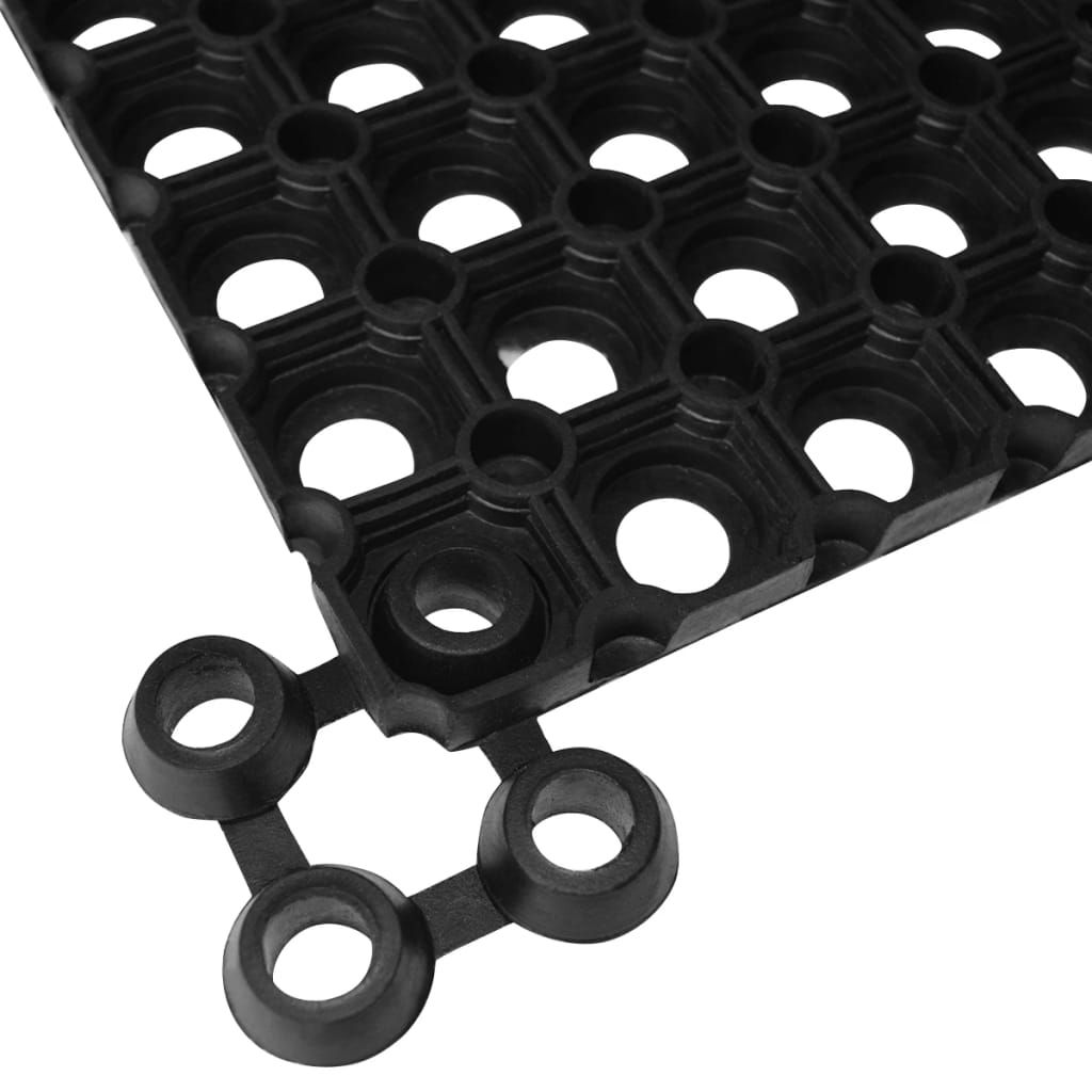 vidaXL Verbinder für Ringgummimatten 10 Stk. Gummi Schwarz Produktbild 
