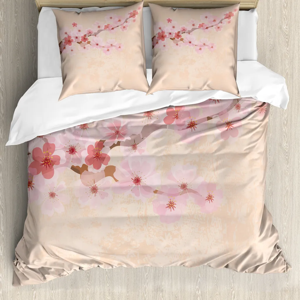 Offerta ABAKUHAUS Copripiumino Antiacaro 200x200 | Rosa Giapponese