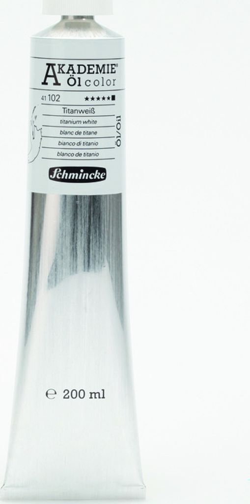 Schmincke 200ml AKADEMIE Öl color Titanweiss Öl 41 102 015 Produktbild 
