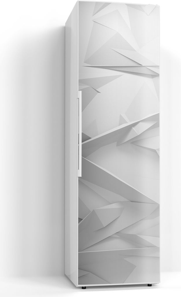 DEQORI Magnetmatte Kühlschrank beschreibbar 60x200 cm 'Geometrische Eleganz' Magnetfolie