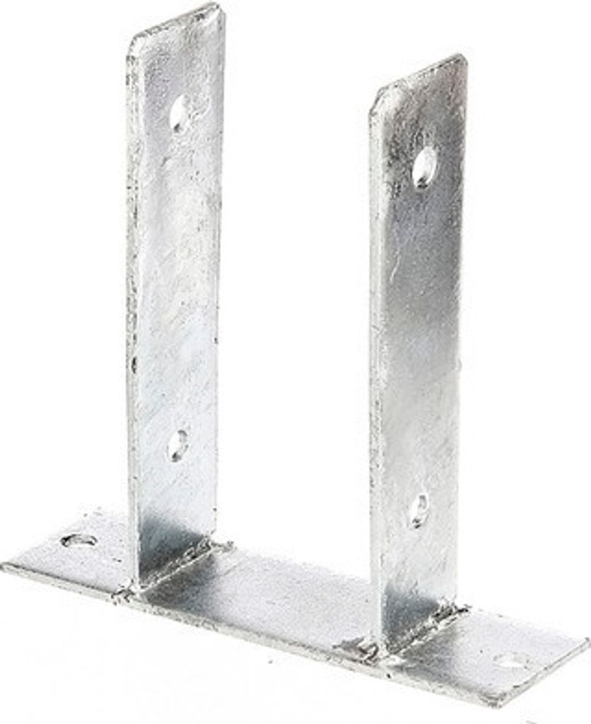 U-Pfostenträger z. Aufschrauben 91 x 200 mm, feuerverzinkt, 1 Stück