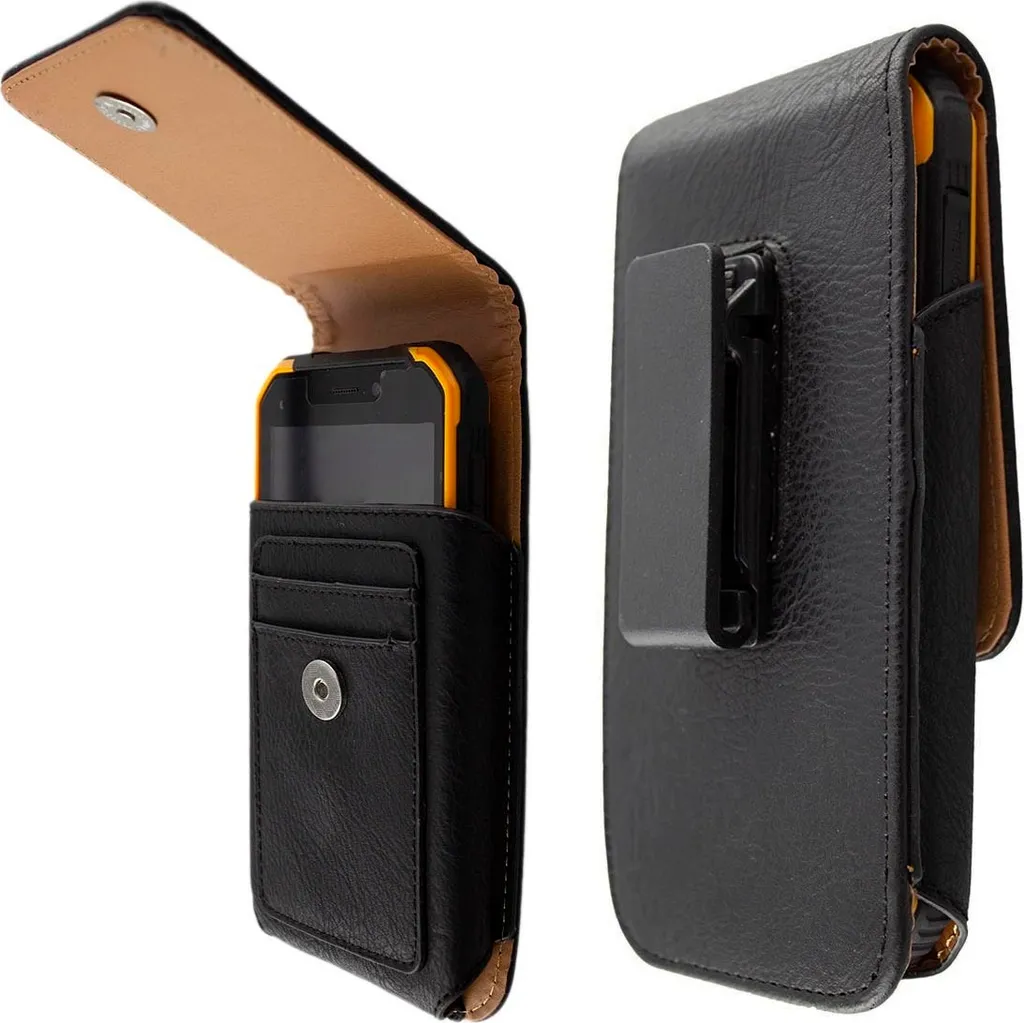 Custodia caseroxx per Ulefone Armor X6 X7 | Fondina in Vera Pelle Nera