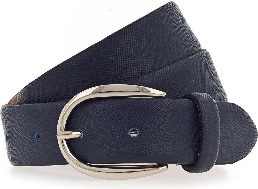 Vanzetti Leder Gürtel 30mm Leather Belt W85 Navy blau