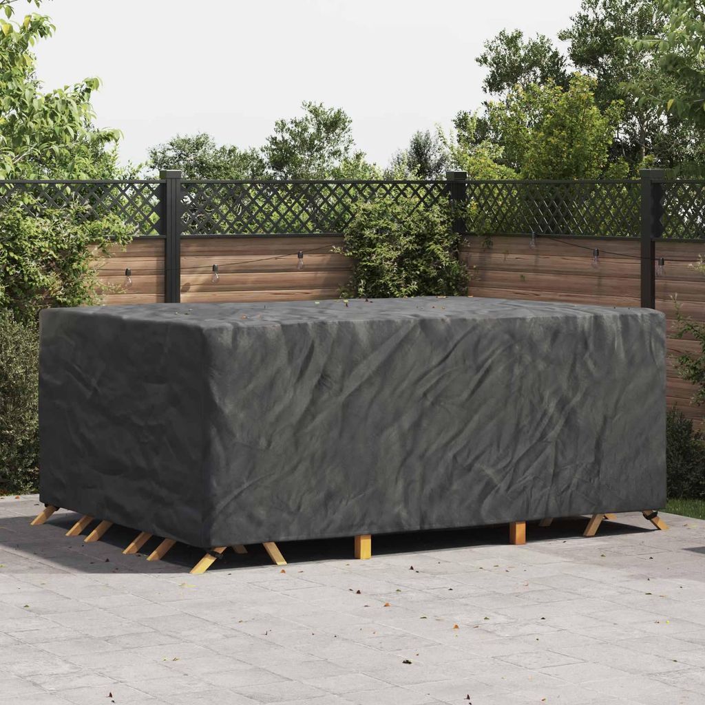 "Schlussverkauf" Möbelbezug Uni Schwarz - UV-beständige Materialien - 280x204x106 cm 600D C9880