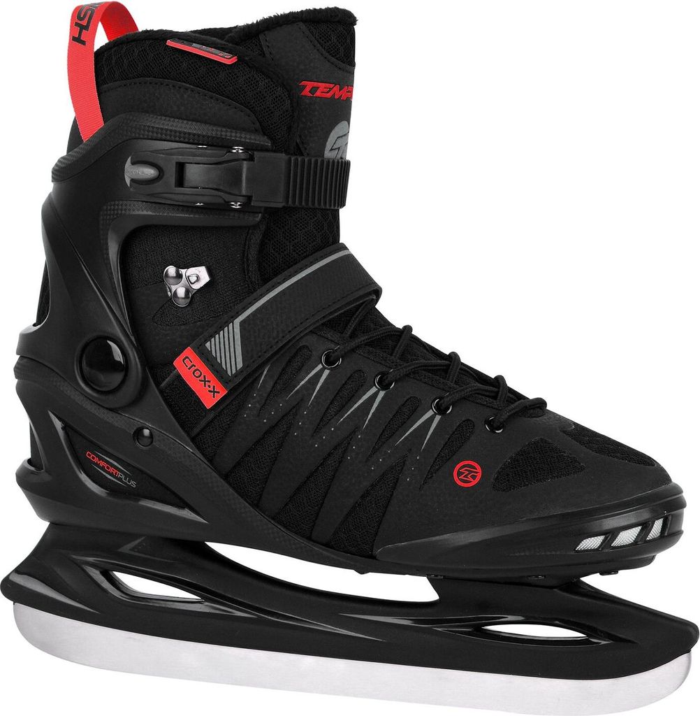 TEMPISH Eishockeyschlittschuh CROX.X - Herren SCHWARZ-ROT SCHWARZ-ROT 40