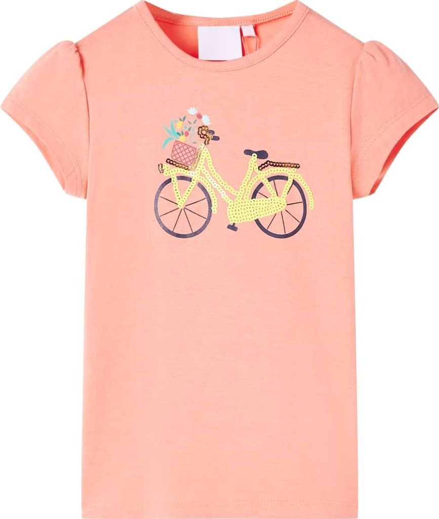 Kinder-T-Shirt Korallenrosa 104