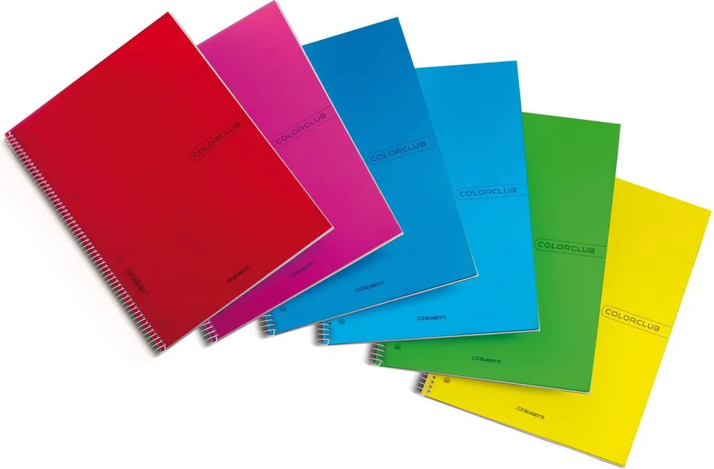 Cahier à spirale A4+ Blasetti Colorclub avec 70 pages multicolores