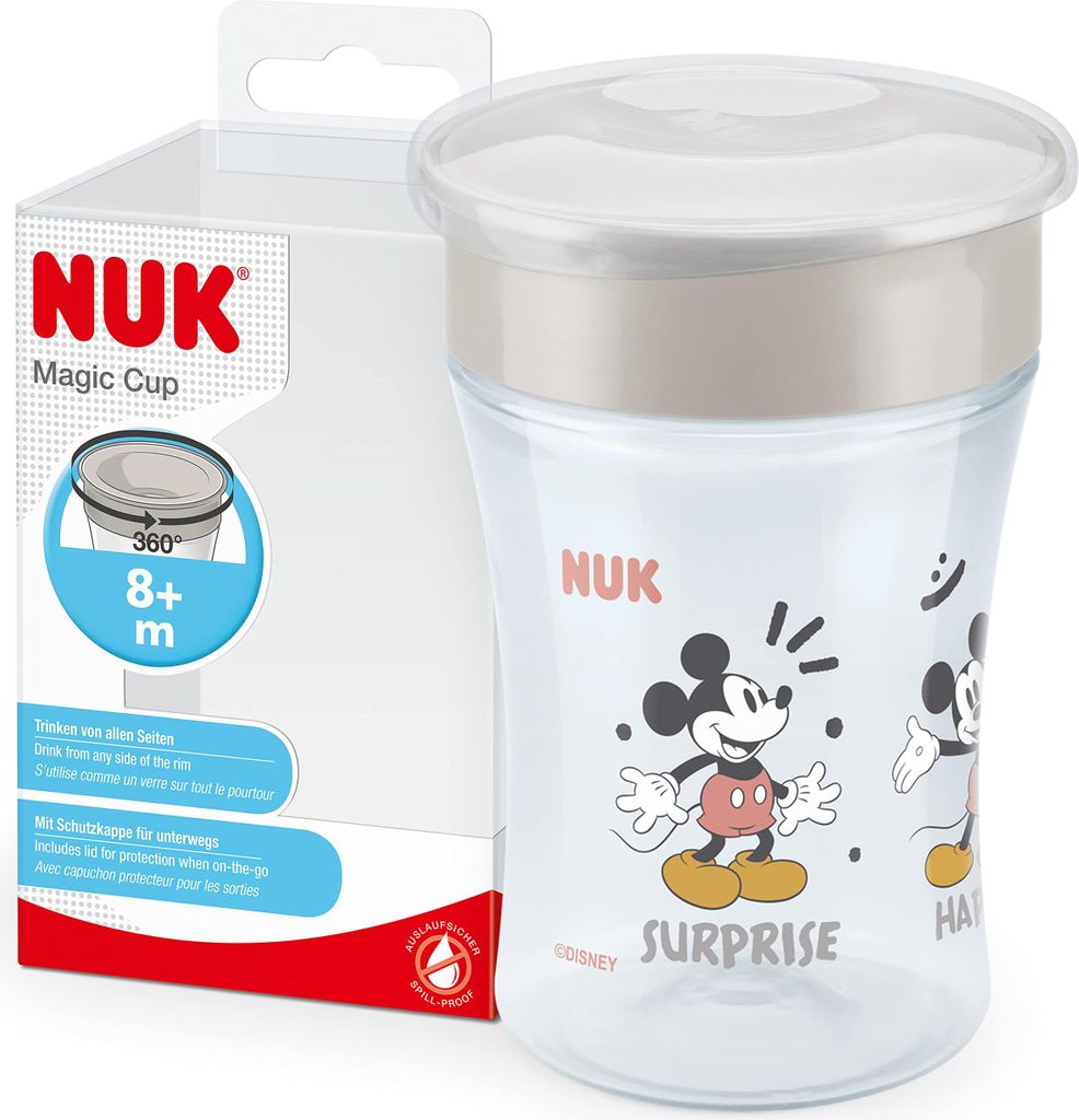 NUK Trinkbecher Disney Mickey Mouse Cup 230ml grau Produktbild 