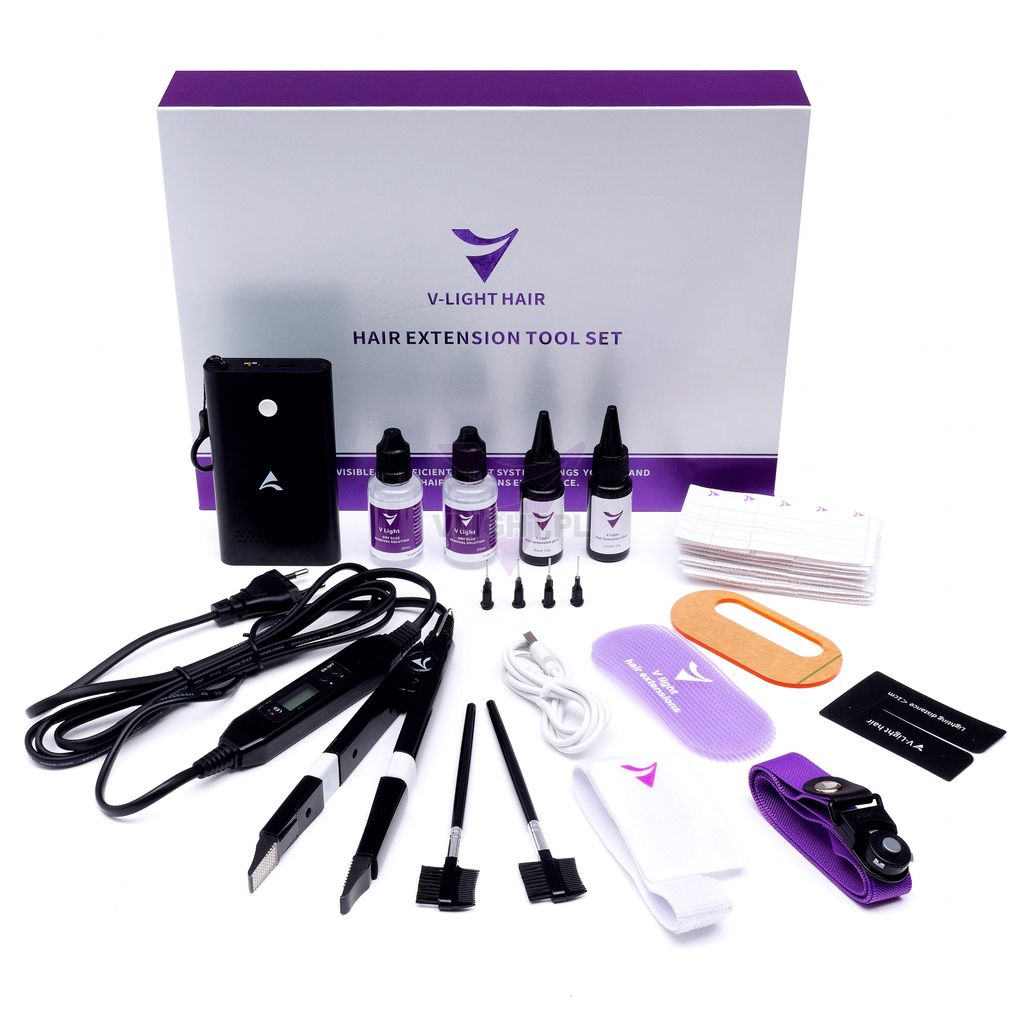 V-LIGHT HAIR EXTENSIONS Kit complet d'extension de cheveux Image du produit 