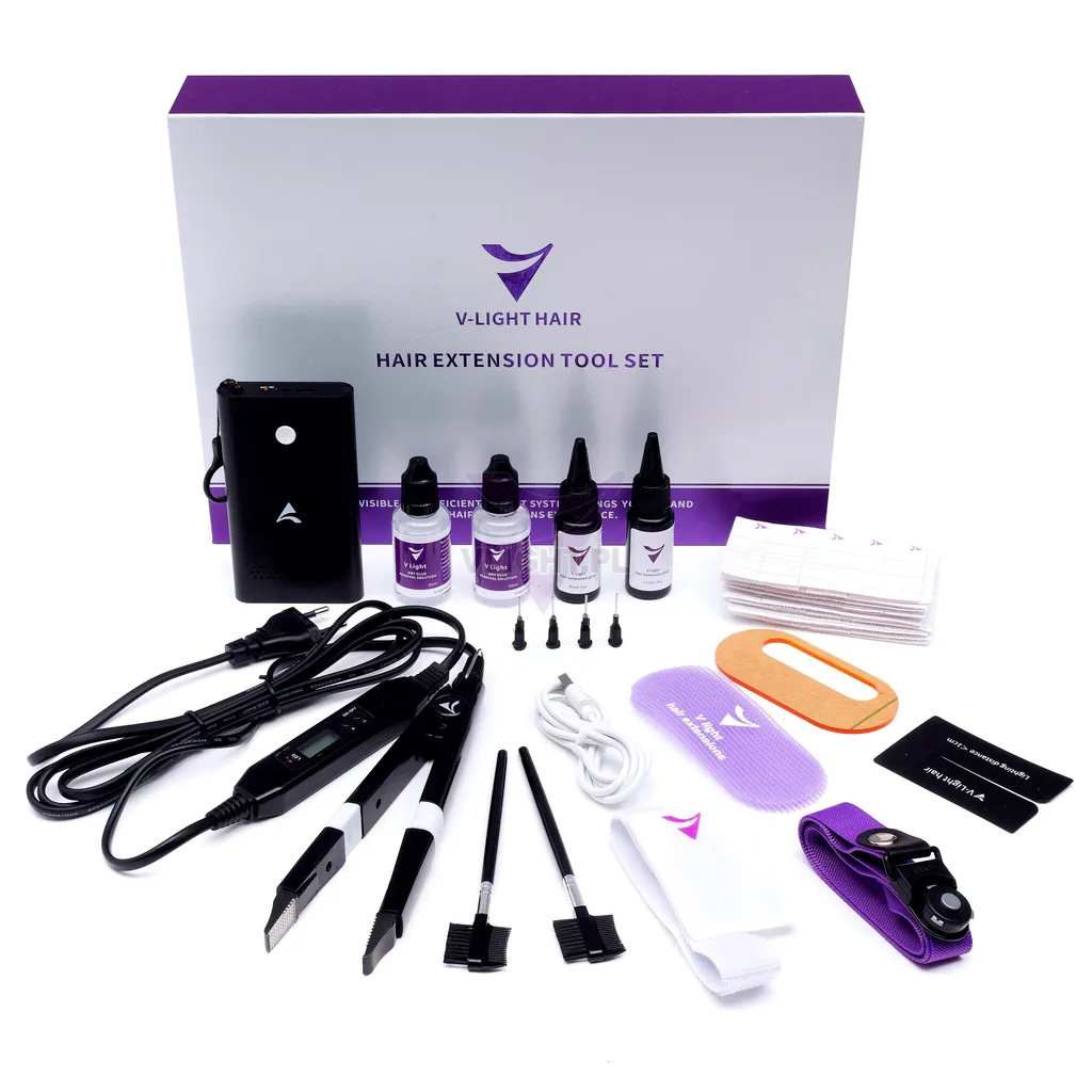 Kit V-Light pour Extensions de Cheveux Invisibles sans Abîmer la Racine