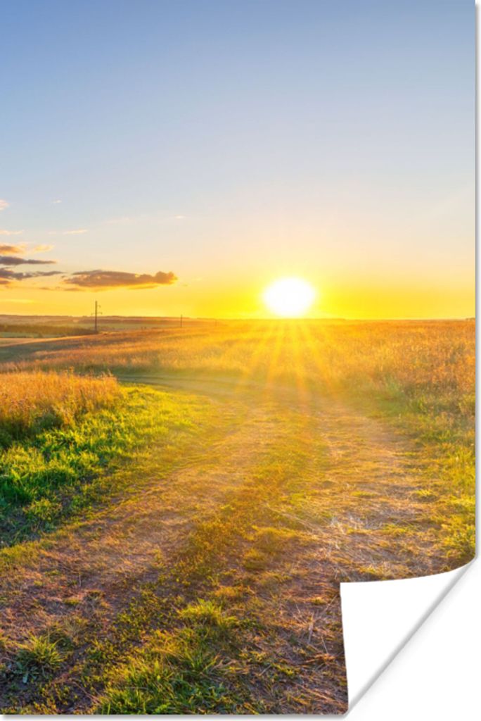 MuchoWow Poster Sonne - Natur - Landschaft 20x30 cm - Papierdruck