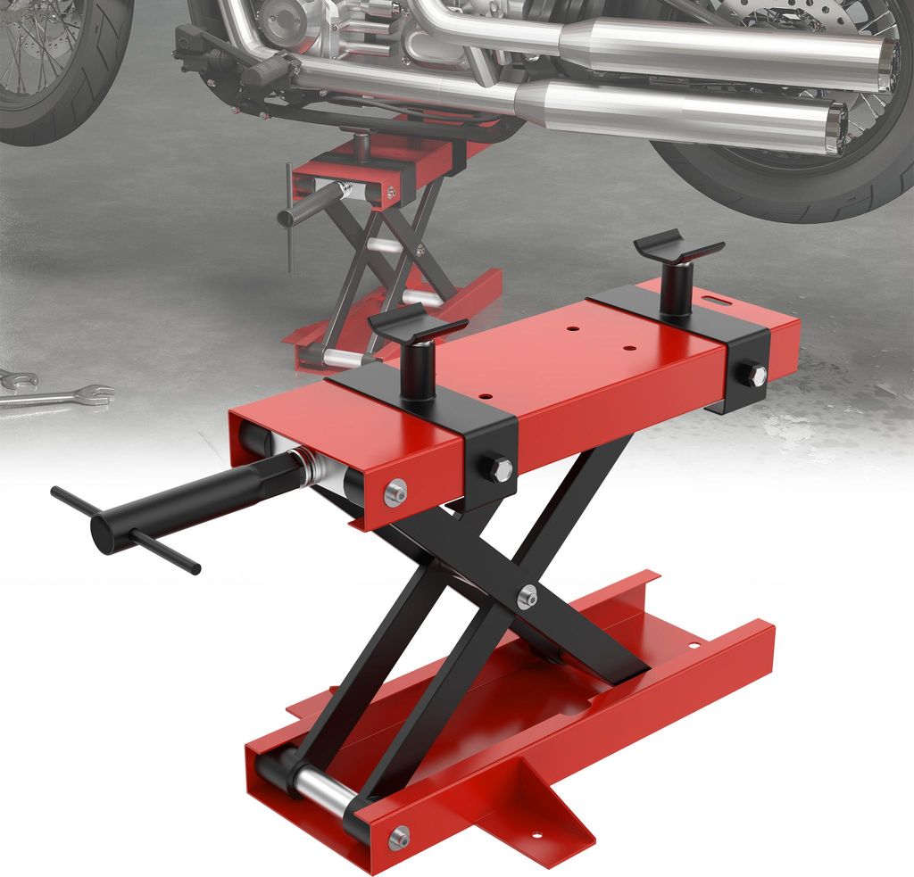UISEBRT zvedák na motorku 500 kg, výškově nastavitelný Obrázek produktu 