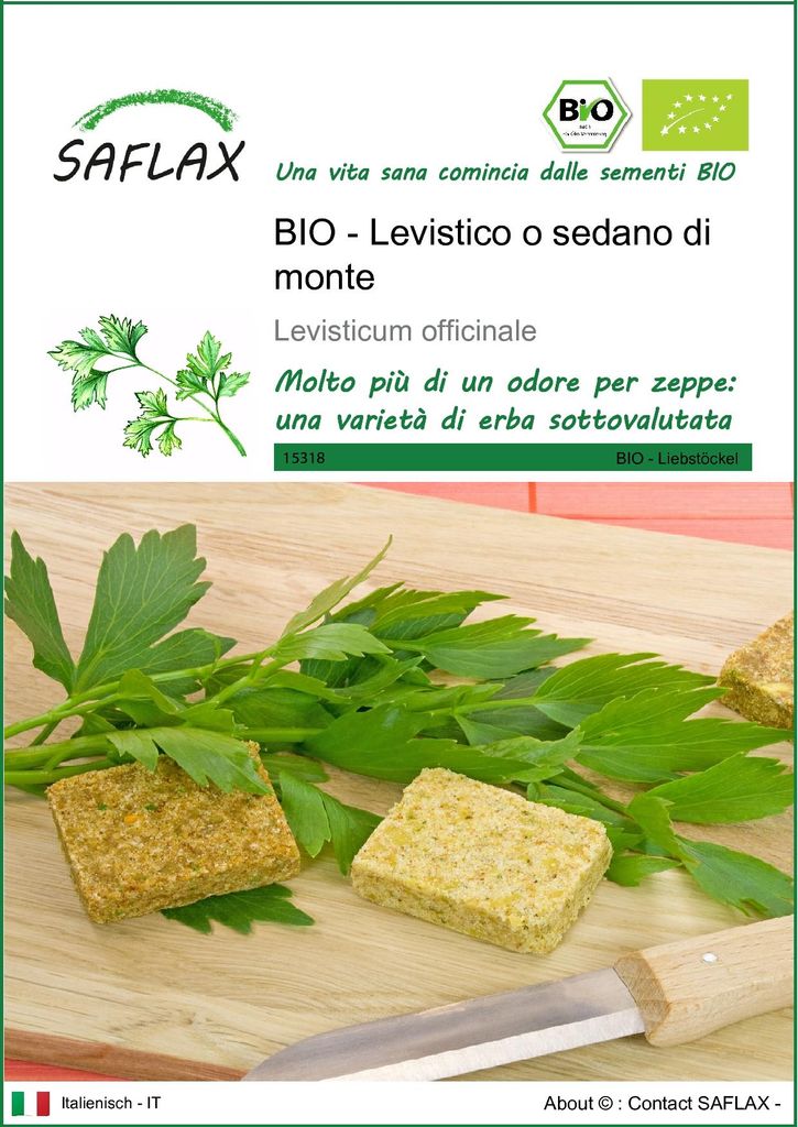 SAFLAX  -- Levistico o sedano di monte - 100 semi - Immagine del prodotto 