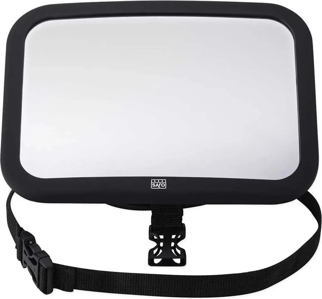 Miroir d'observation 19 x 26,5 cm noir pour supprimer les angles morts