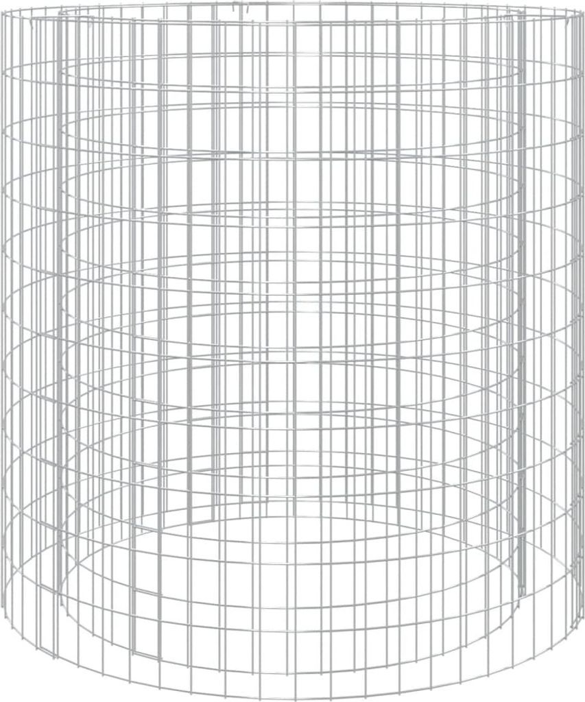 vidaXL Gabionen-Feuerstelle Ø 100 cm Verzinktes Eisen Produktbild 