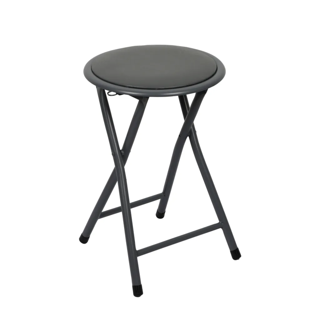 Tabouret pliant Urban Living 224738 Gris - Ne manquez plus de sièges !