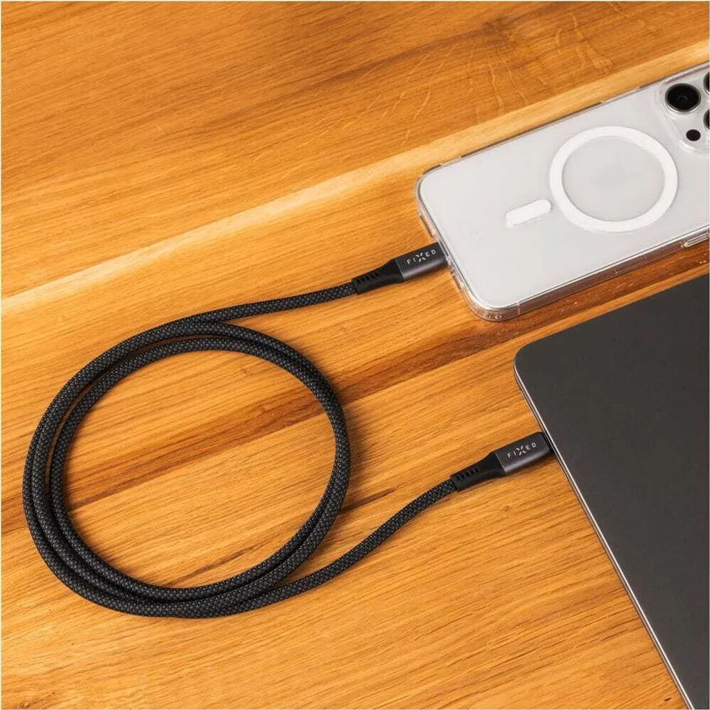 Câble USB-C vers USB-C 240W 2m Fixed Media Cable Nylon Robuste Noir - 8