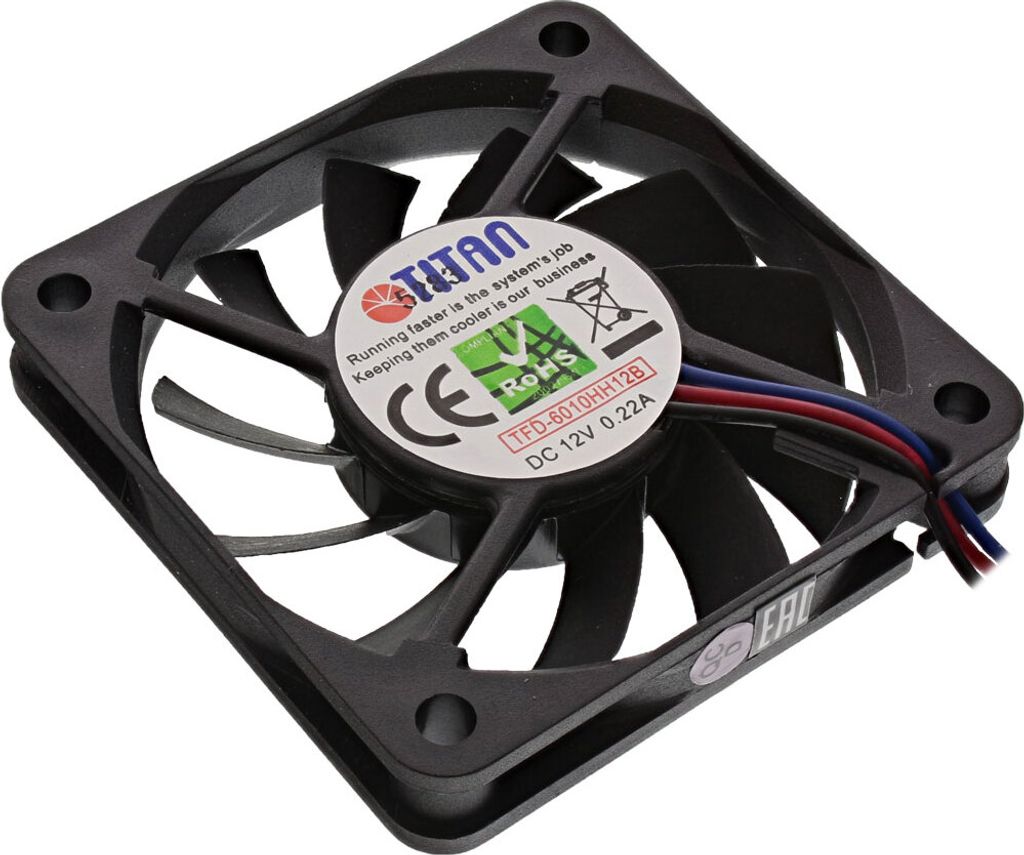 Ventilateur Titan TFD-6010HH12B 60x60x10mm Image du produit 