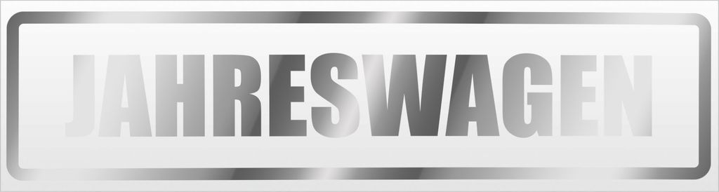 Kiwistar Jahreswagen Magnetschild Schild magnetisch - 30cm Chrom - Magnetfolie für Auto PKW Kfz