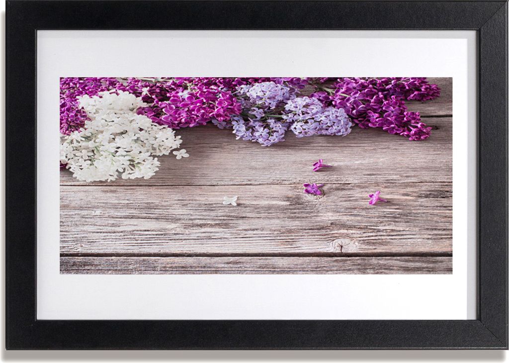 Bild 30x20 MDF-Rahmen Wandkunst Blumen Pflanzen