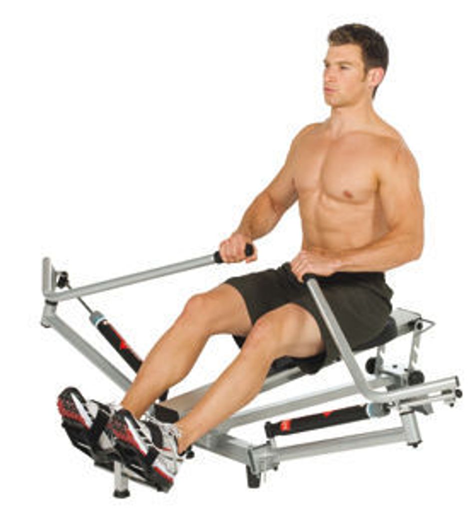 Rudergerät Hydraulic Rower Training Fitnessgeräte LCD Anzeige Rudermaschine# 