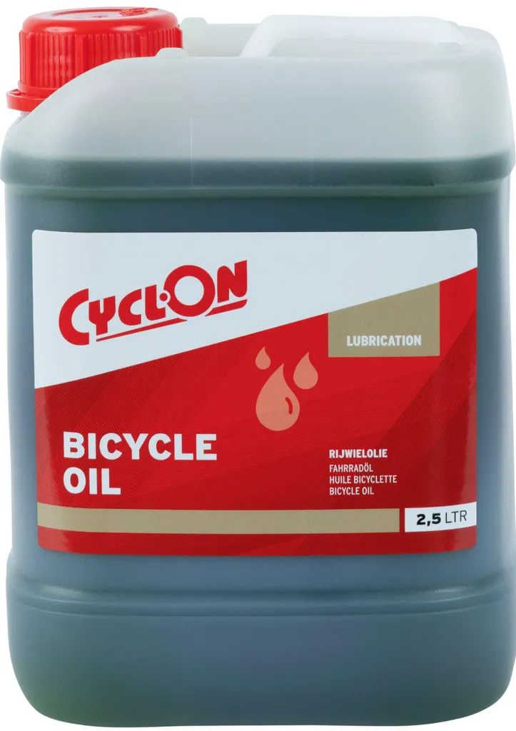 Huile vélo cyclonique 2,5 litres entretien chaîne VTT et Route pro
