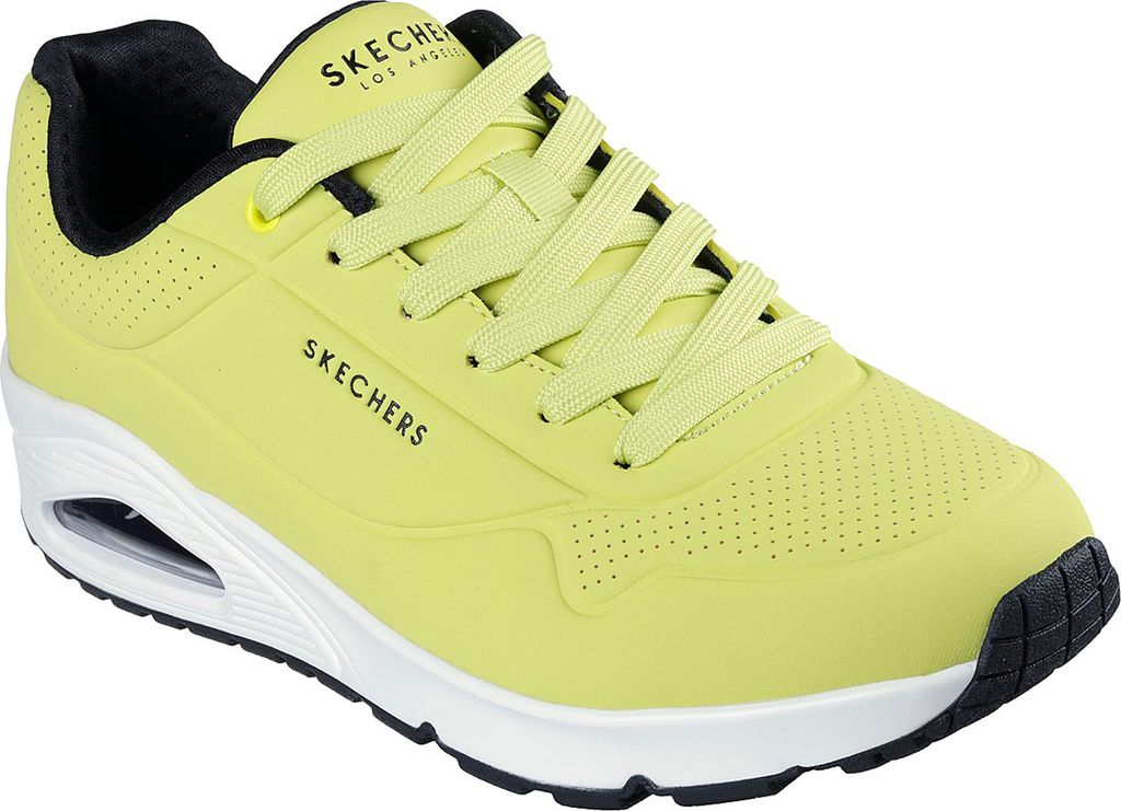 Skechers Mens Sport Casual UNO STAND ON AIR Sneaker 52458 NYLM Neon Yellow/Lime, Schuhgröße:44 EU
