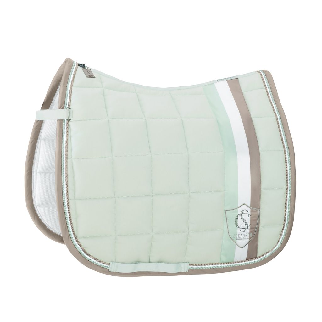 Eskadron Classic Sports Schabracke " BIG SQUARE Baumwolle " Form - Dressur Farbe - powder green