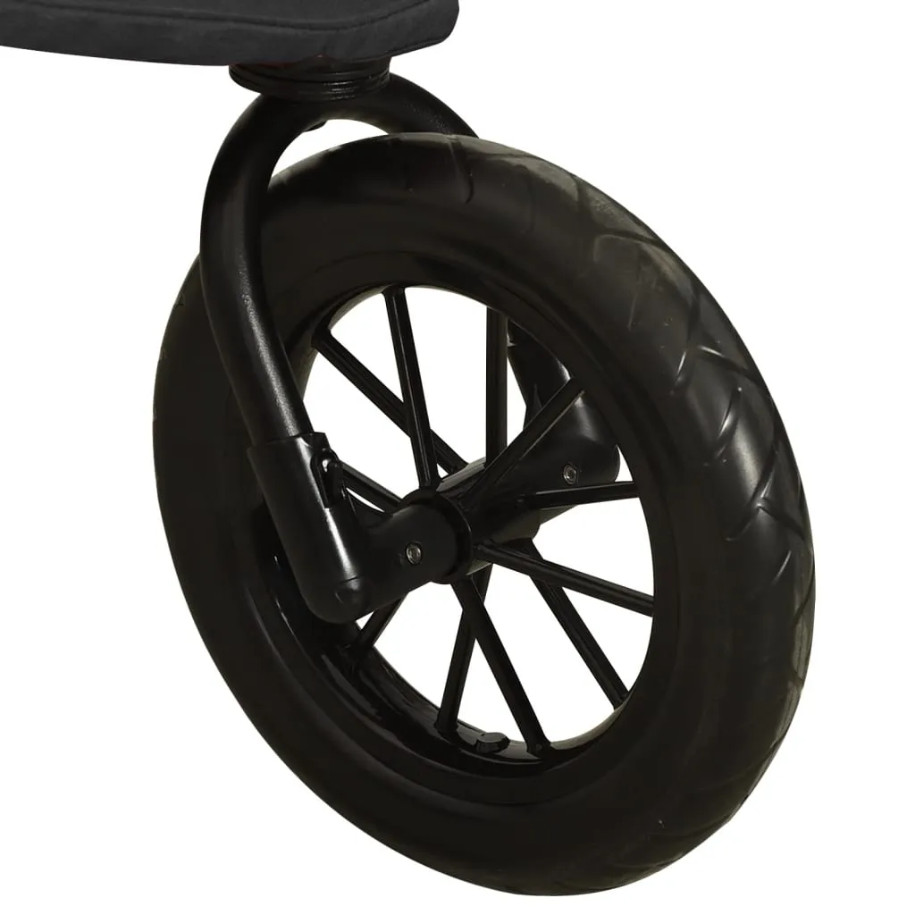 Poussette Canne Anthracite Châssis Acier Compacte et Légère - vidaXL - 10