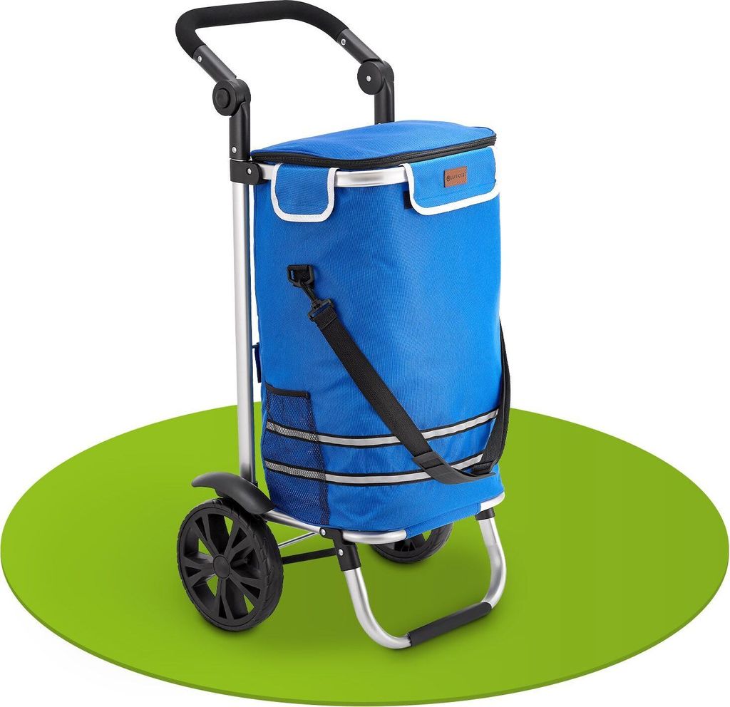 Juskys Einkaufstrolley 3in1 mit 2 Rollen für Shopping - 56 Produktbild 