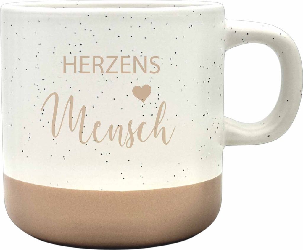 Tasse Herzensmensch aus Steingut - 360 ml Produktbild 