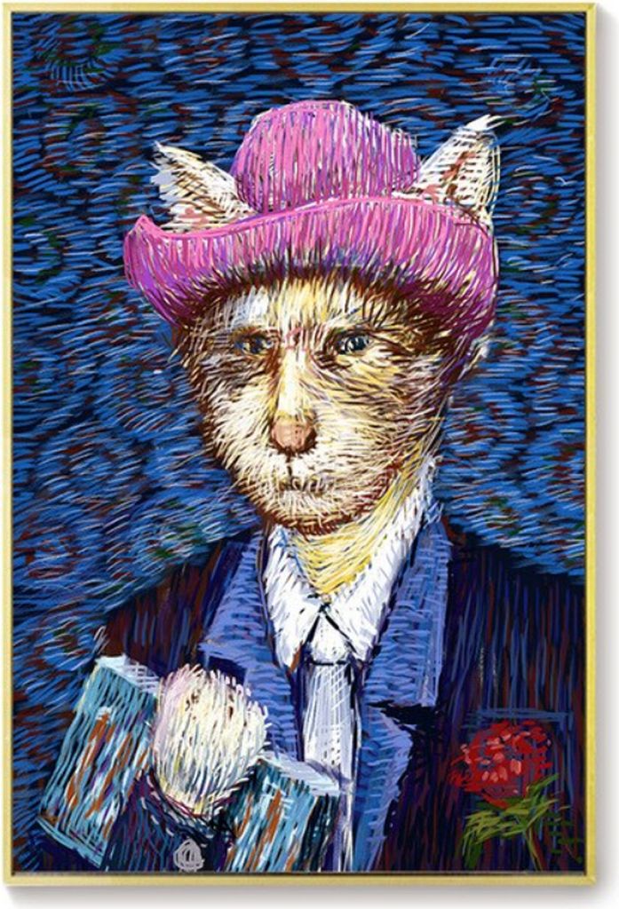 TPFLiving Kunstdruck LW-801 (OHNE RAHMEN) Poster - Leinwand - Wandbild - Hochauflösender Giclée-Druck, langlebig und hochwertig - Van Gogh - Die ...