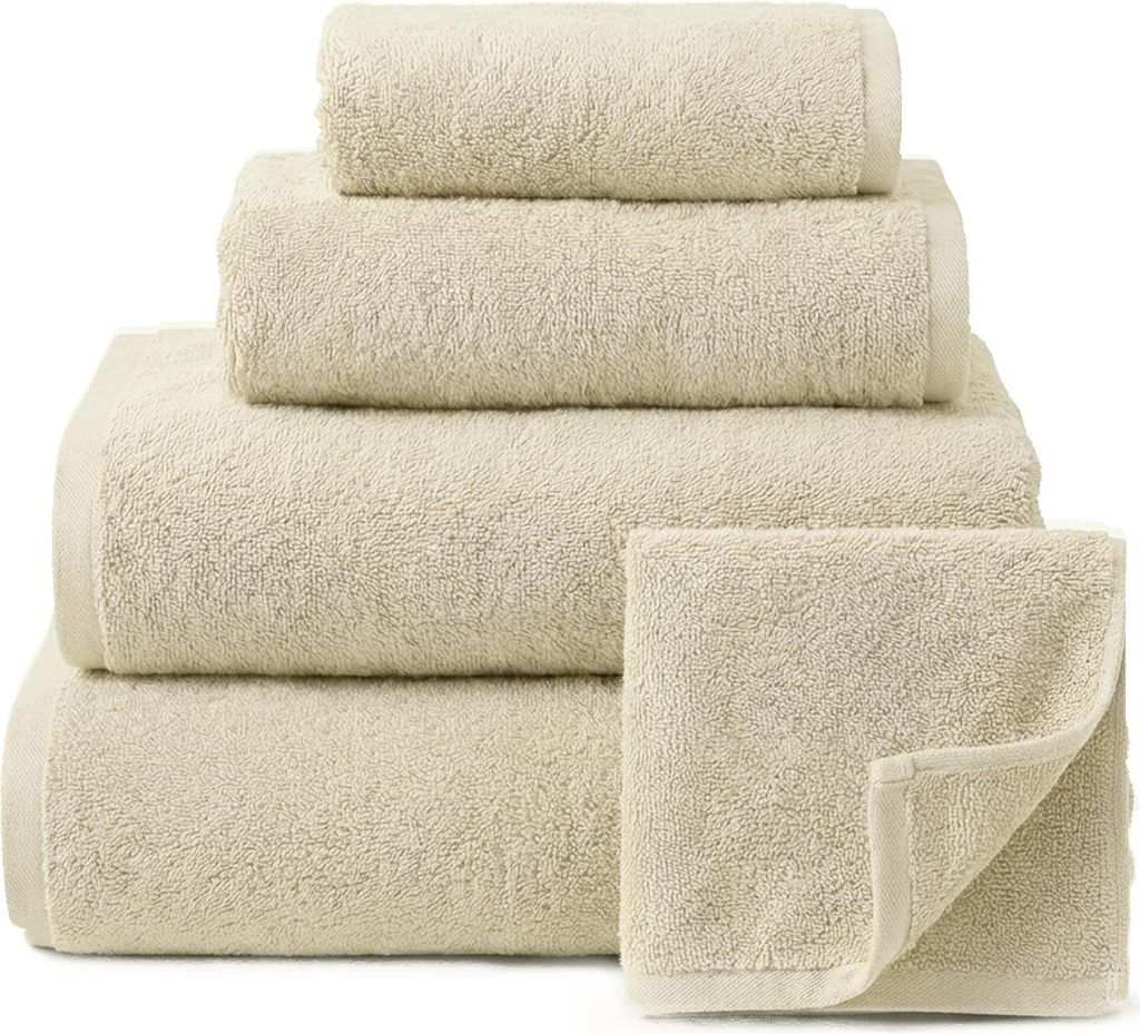 Hotel Spa Handtuch dickes Frottee Baumwolltuch 50x100 Beige